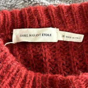 Isabel Marant Étoile Red Cowl Neck Sweater size 36/Small
